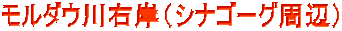 モルダウ川右岸(シナゴーグ周辺)